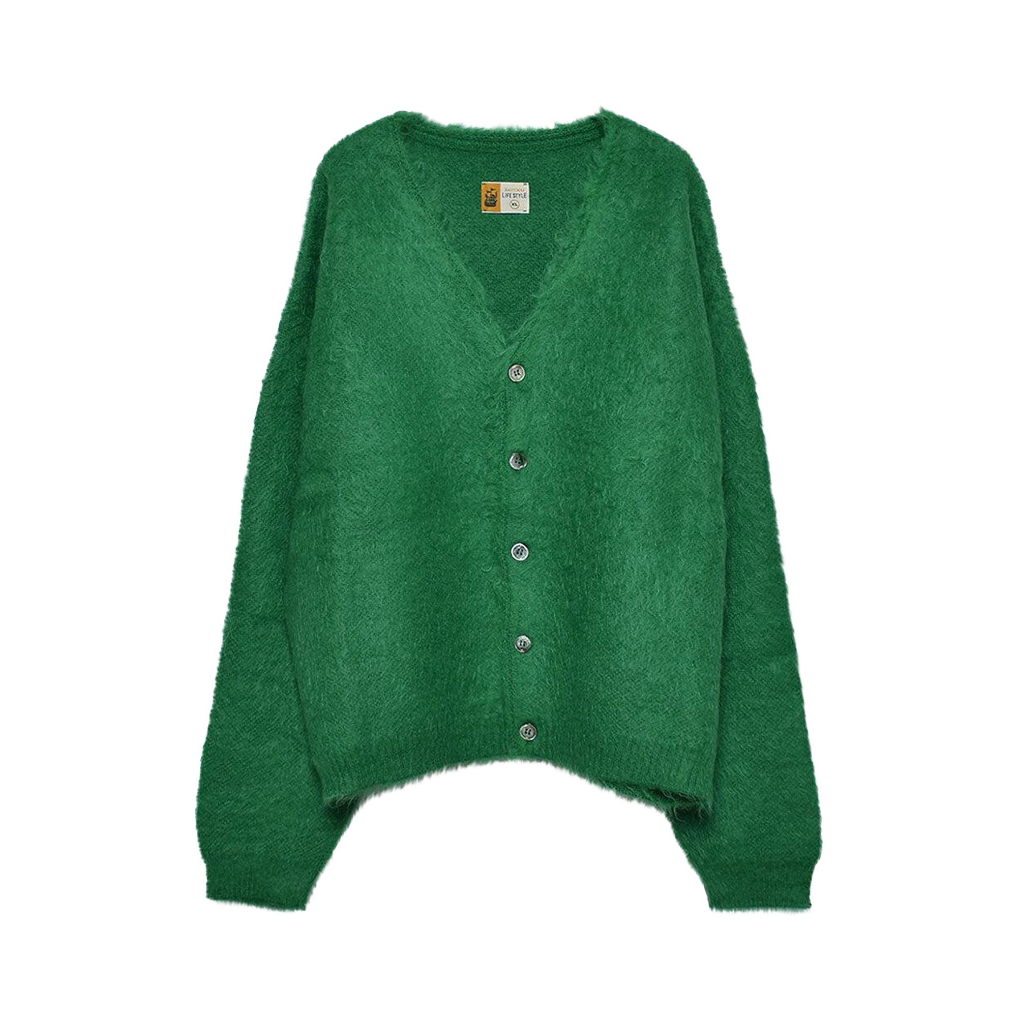 Saint Michael Mohair Cardigan 'Green' - 1