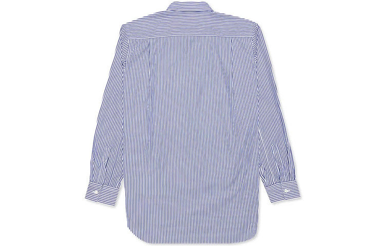COMME des GARCONS PLAY Black Emblem Striped Button Down Shirt 'Blue' AZ-B018-051-1 - 2