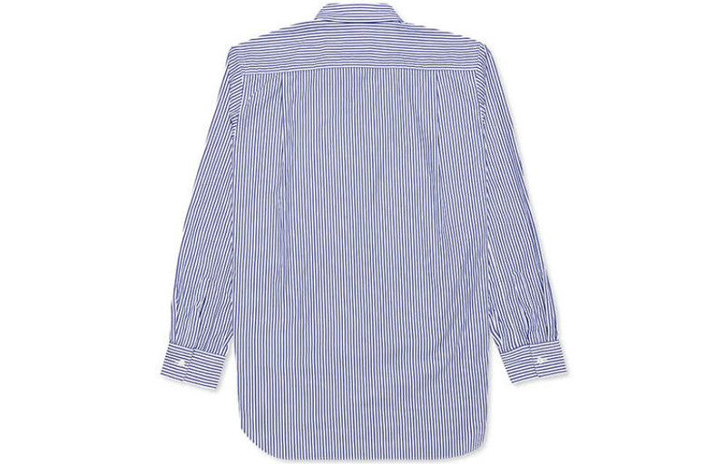 Comme des Garçons PLAY COMME des GARCONS PLAY Black Emblem Striped Button Down Shirt 'Blue' AZ-B018-051-1 outlook