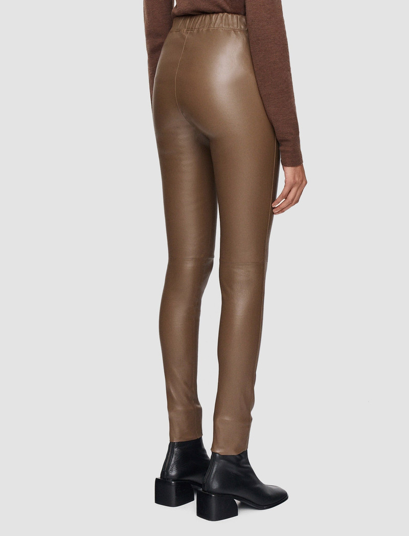 Leather Stretch Leggings 3