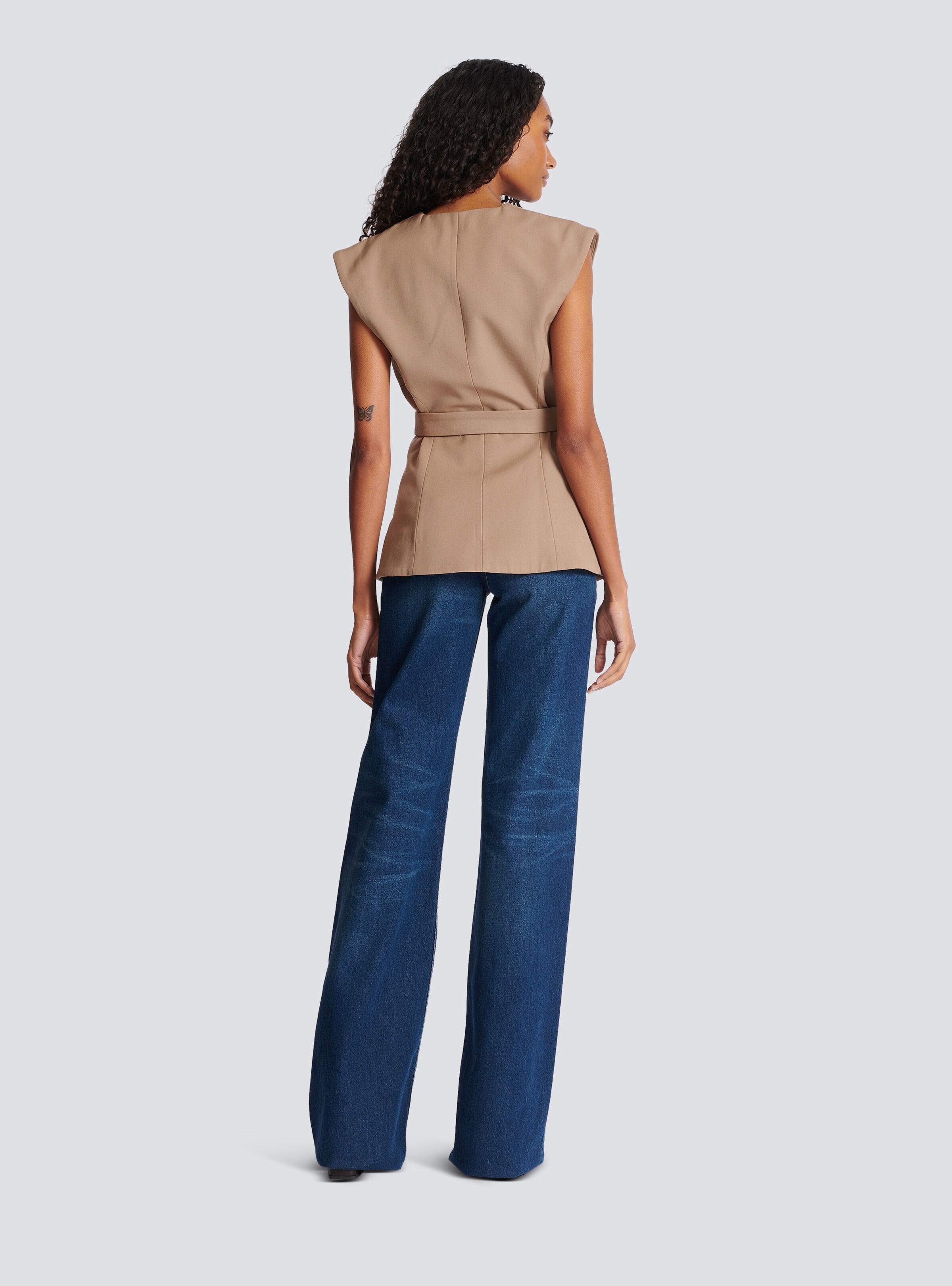 Grain de poudre sleeveless jacket - 4