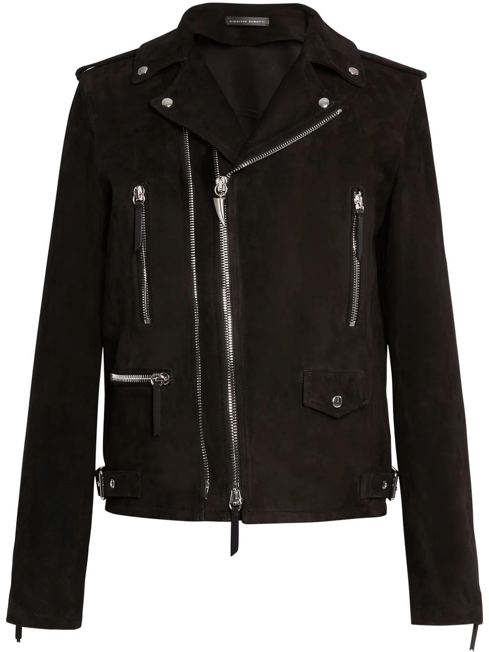 suede biker jacket - 1