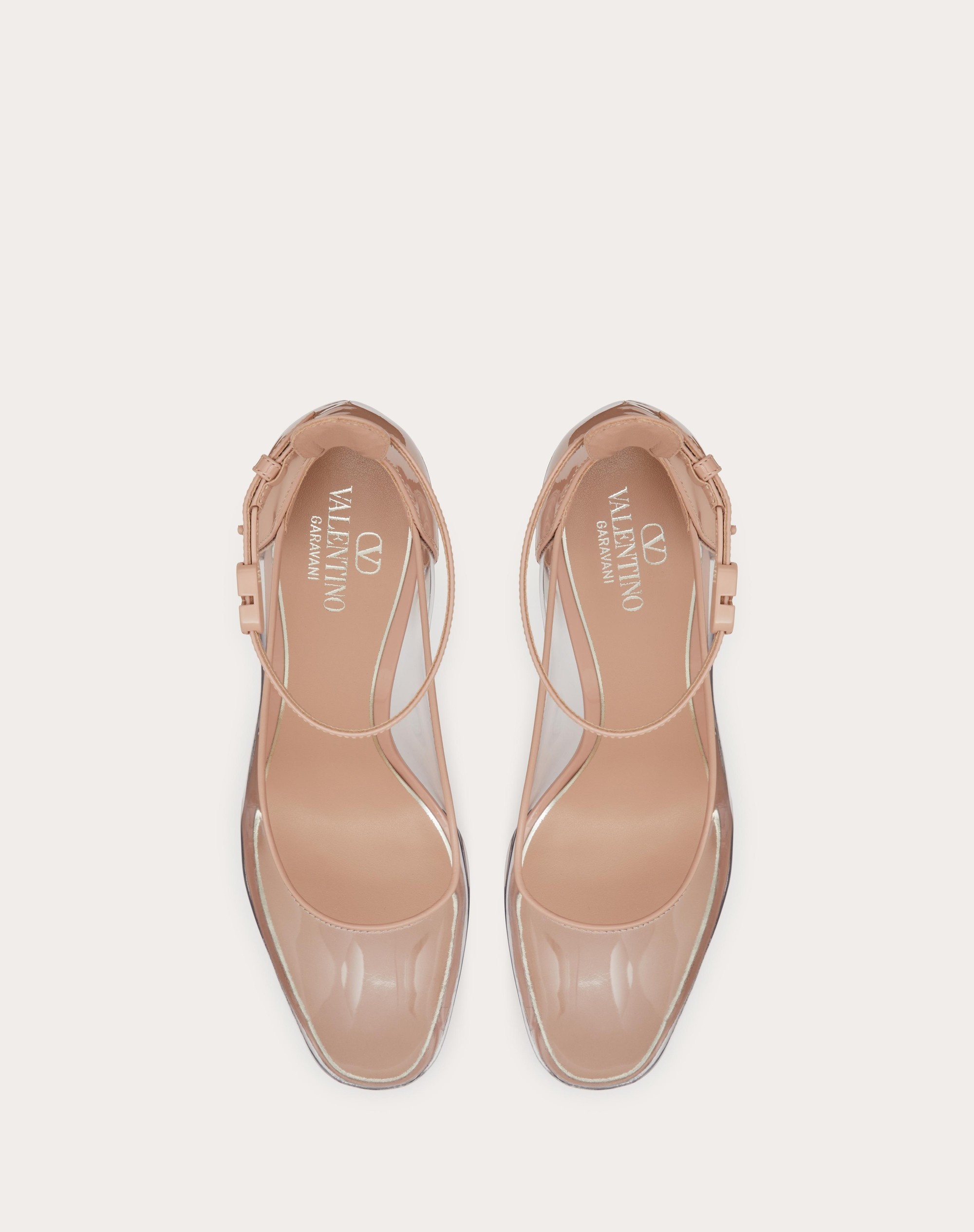 VALENTINO GARAVANI TAN-GO PLATFORM PUMPS IN POLYMER MATERIAL WITH PLEXI HEEL 155MM - 4