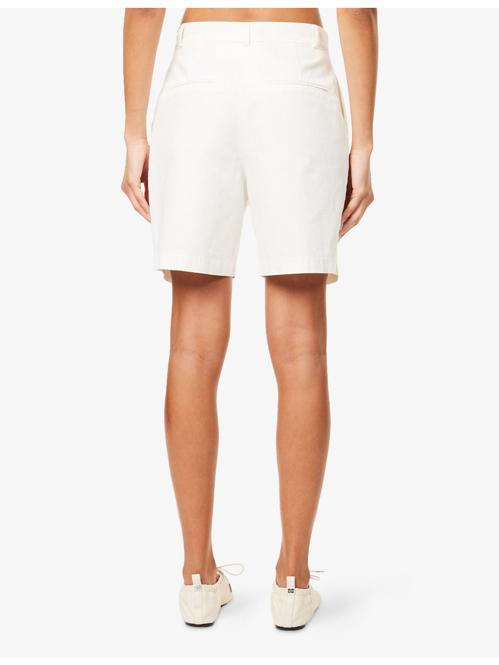 Carrie Pleated Cotton Shorts - 4