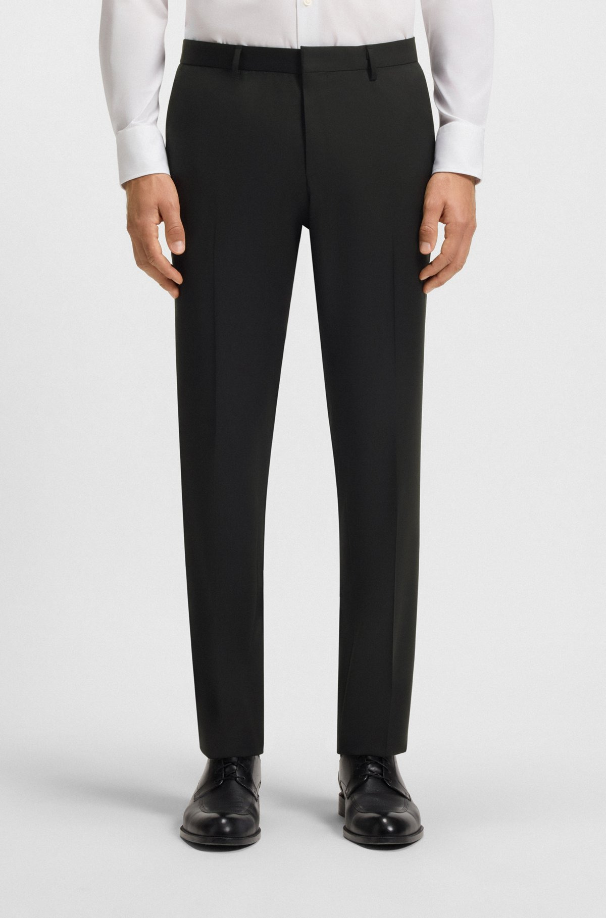 FORMAL TROUSERS IN VIRGIN-WOOL SERGE - 2