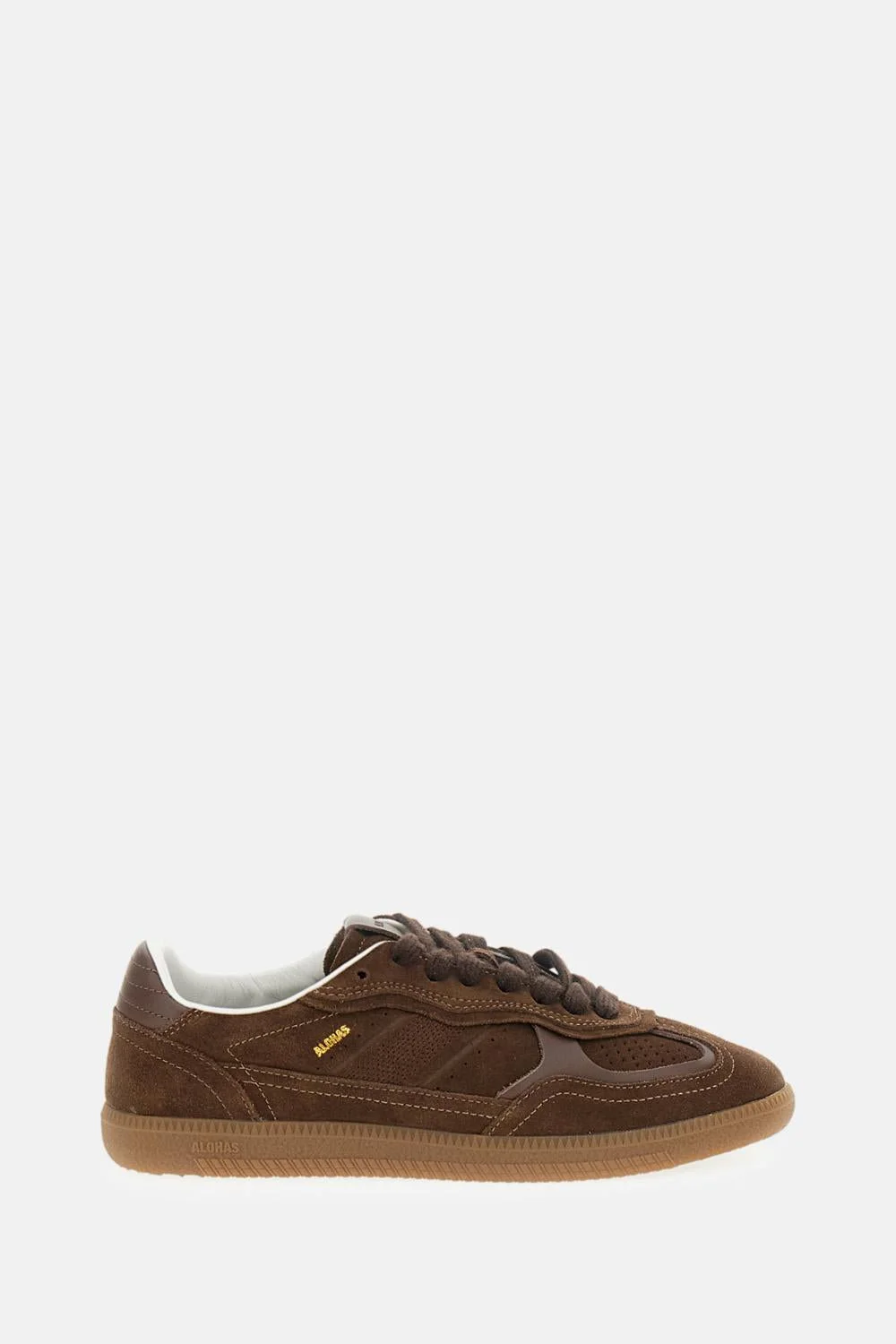 TB.490 RIFE CHOCOLATE BROWN LEATHER SNEAKERS - 1