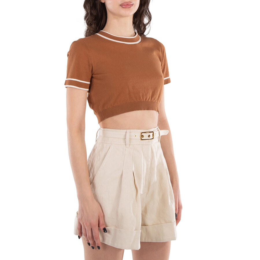 Max Mara USCIO  Cotton Blend T-Shirt - 2