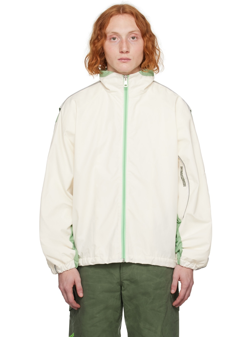 Off-White Paneled Jacket - 1