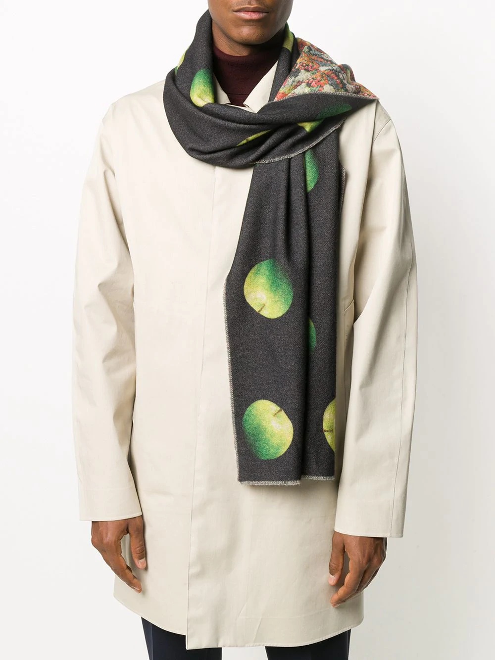 apple print scarf - 2