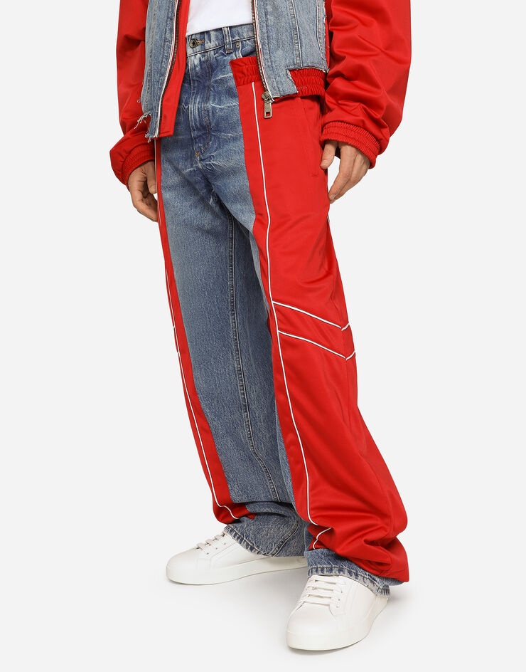 Jeans with technical jersey inserts - 4