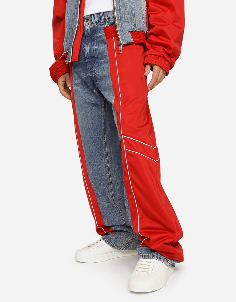 Jeans with technical jersey inserts 4