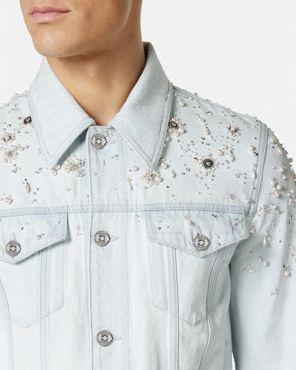 Embellished Denim Jacket - 3