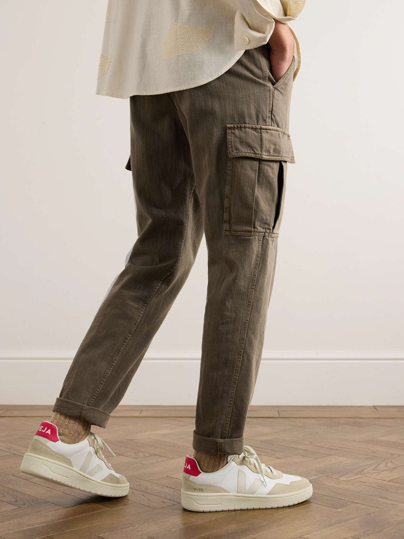 VEJA + The Aegean Project V-90 Suede and Leather Sneakers outlook