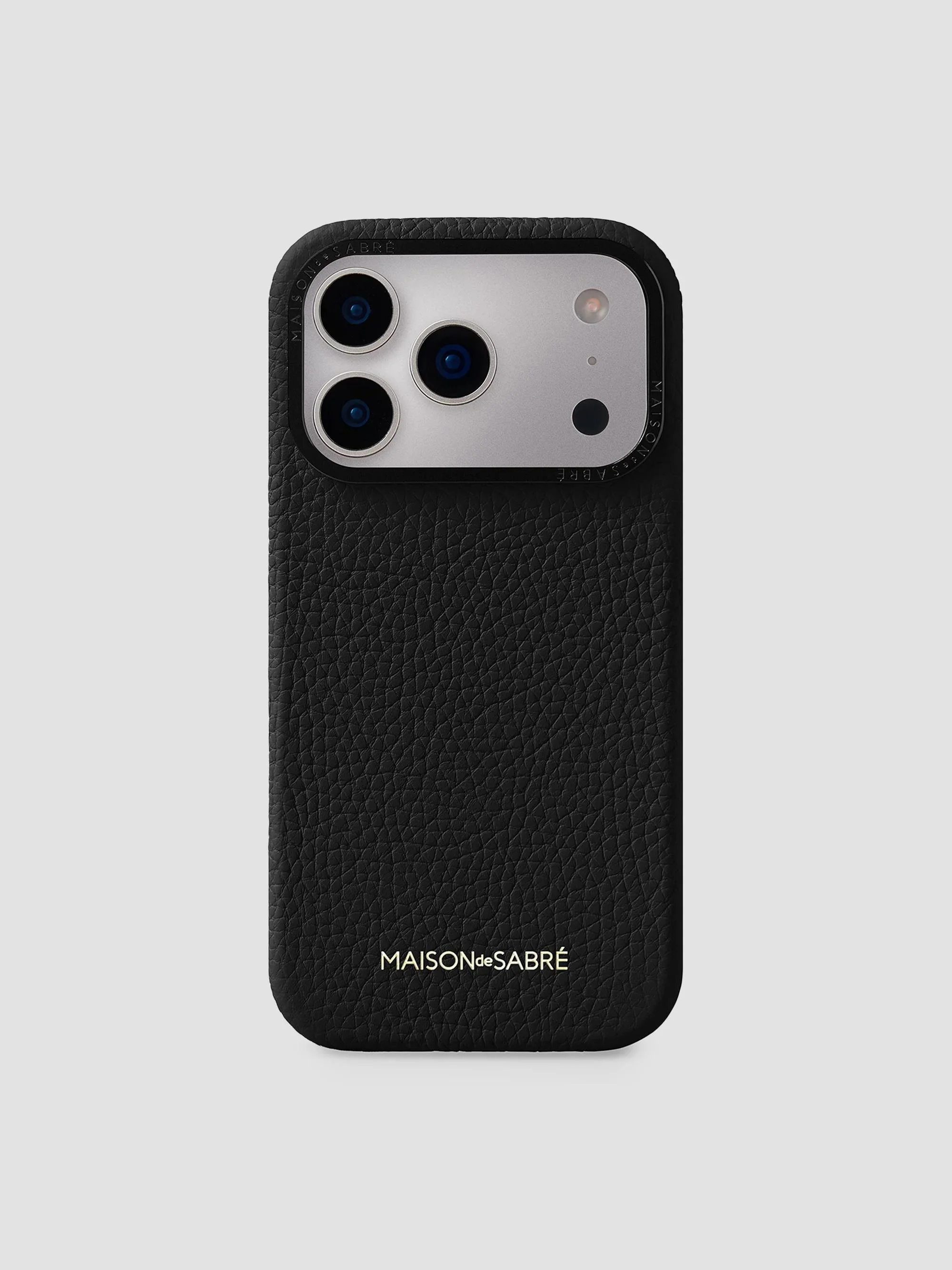 Leather Phone Case (iPhone 18 Pro) - Black Caviar - 1