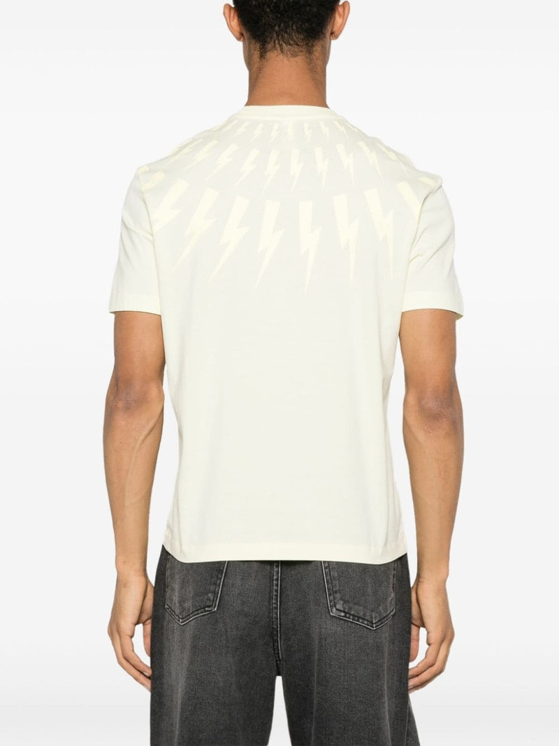 Thunderbolt-print cotton T-shirt 4