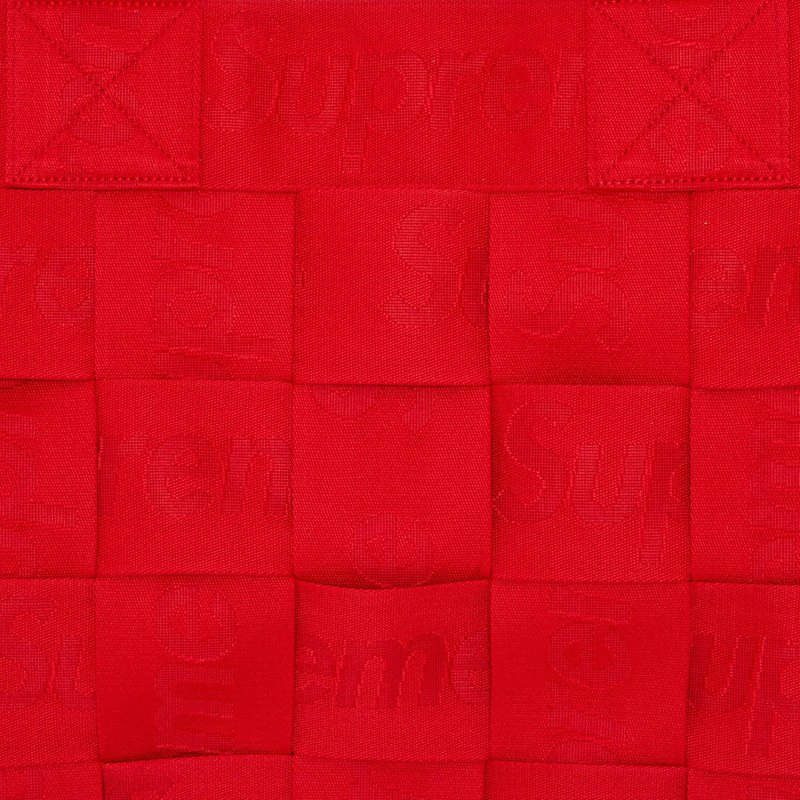 Supreme Supreme Woven Large Tote Bag 'Red' outlook