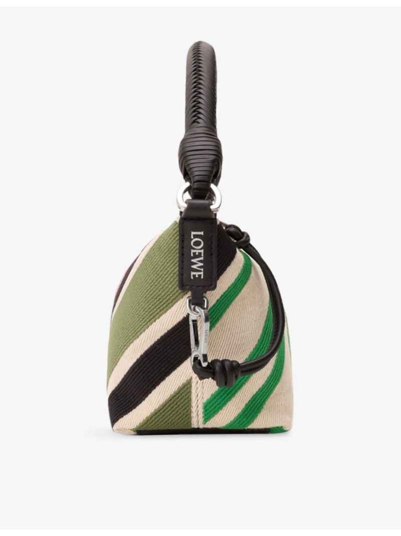 Cala Bayadere Embroidered Canvas Shoulder Bag 7