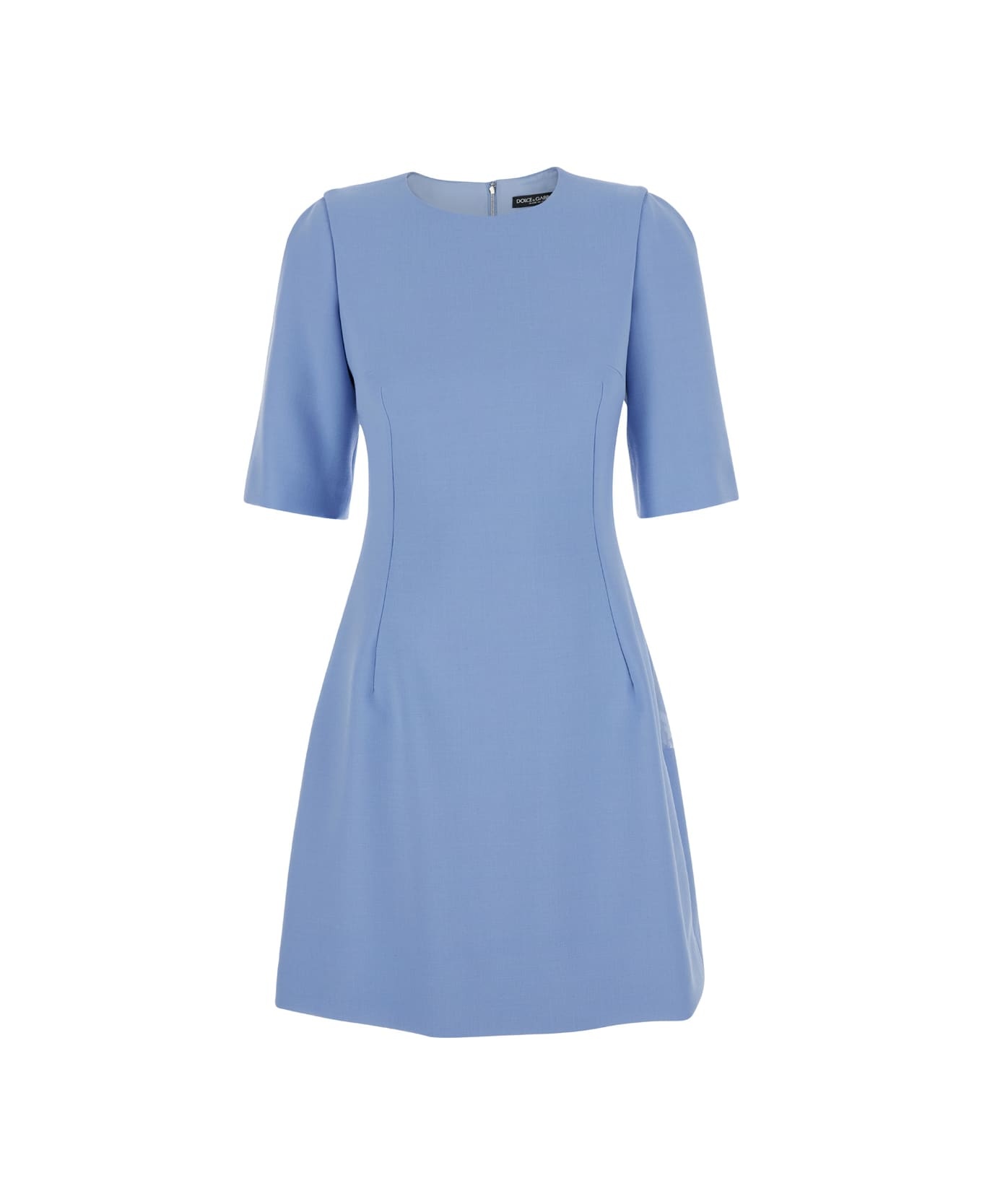 Short Sleeves Midi Dress - 1