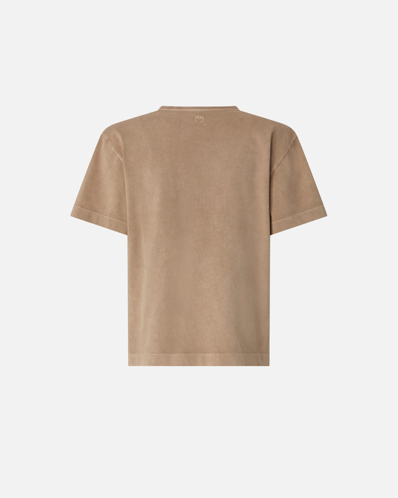 PINKO T-SHIRT WITH PINKO DISTRESSED EMBROIDERY outlook