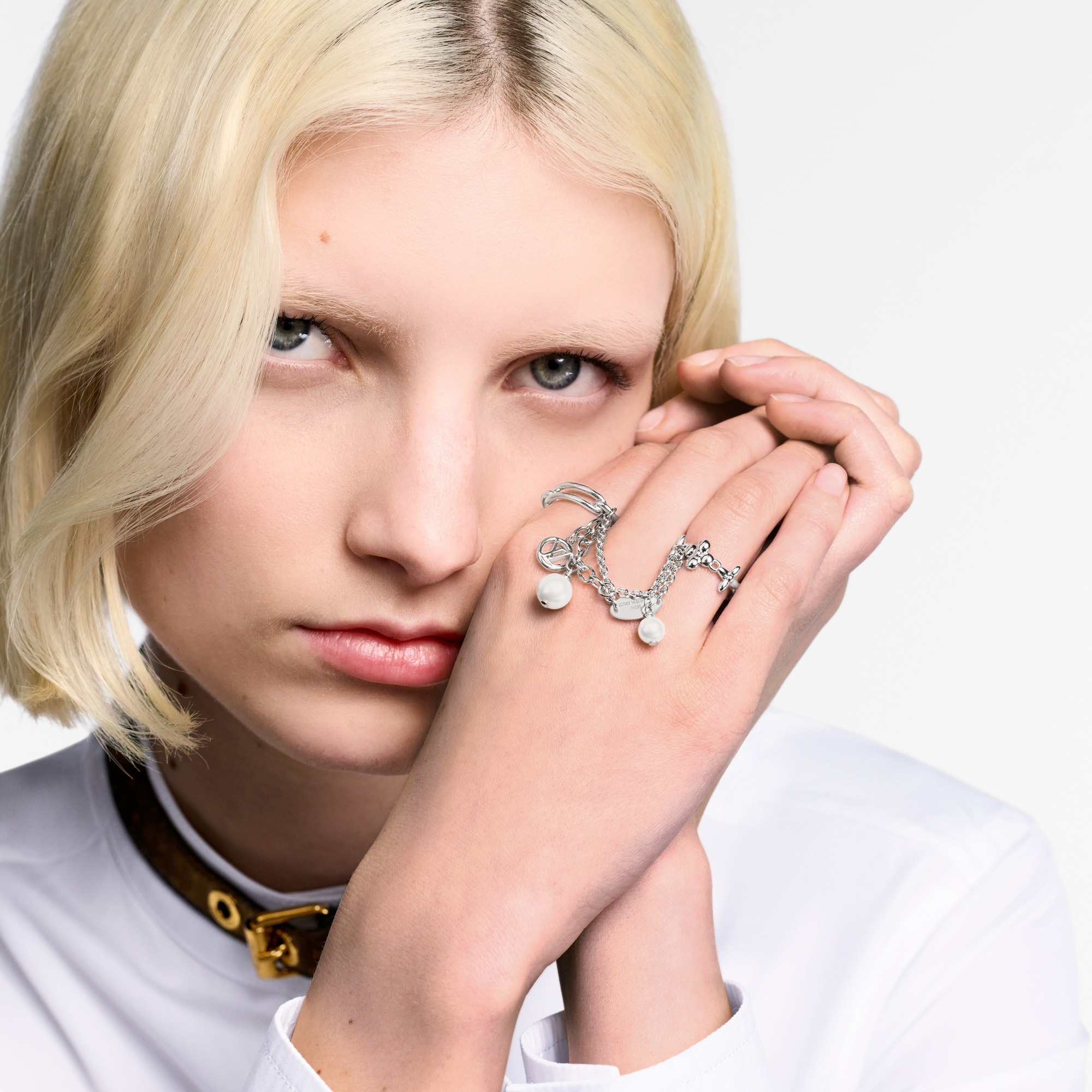 LV Mix Chains Set Of Rings - 4
