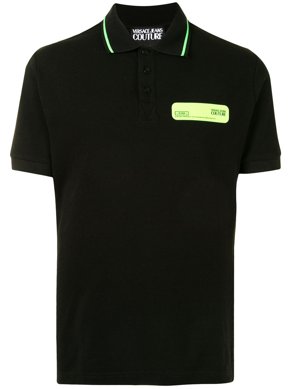 logo-print polo shirrt - 1