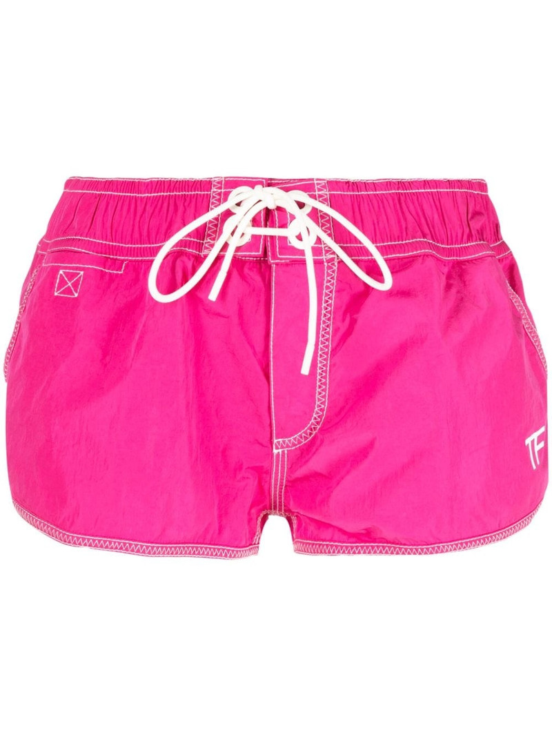 logo-print drawstring shorts 1