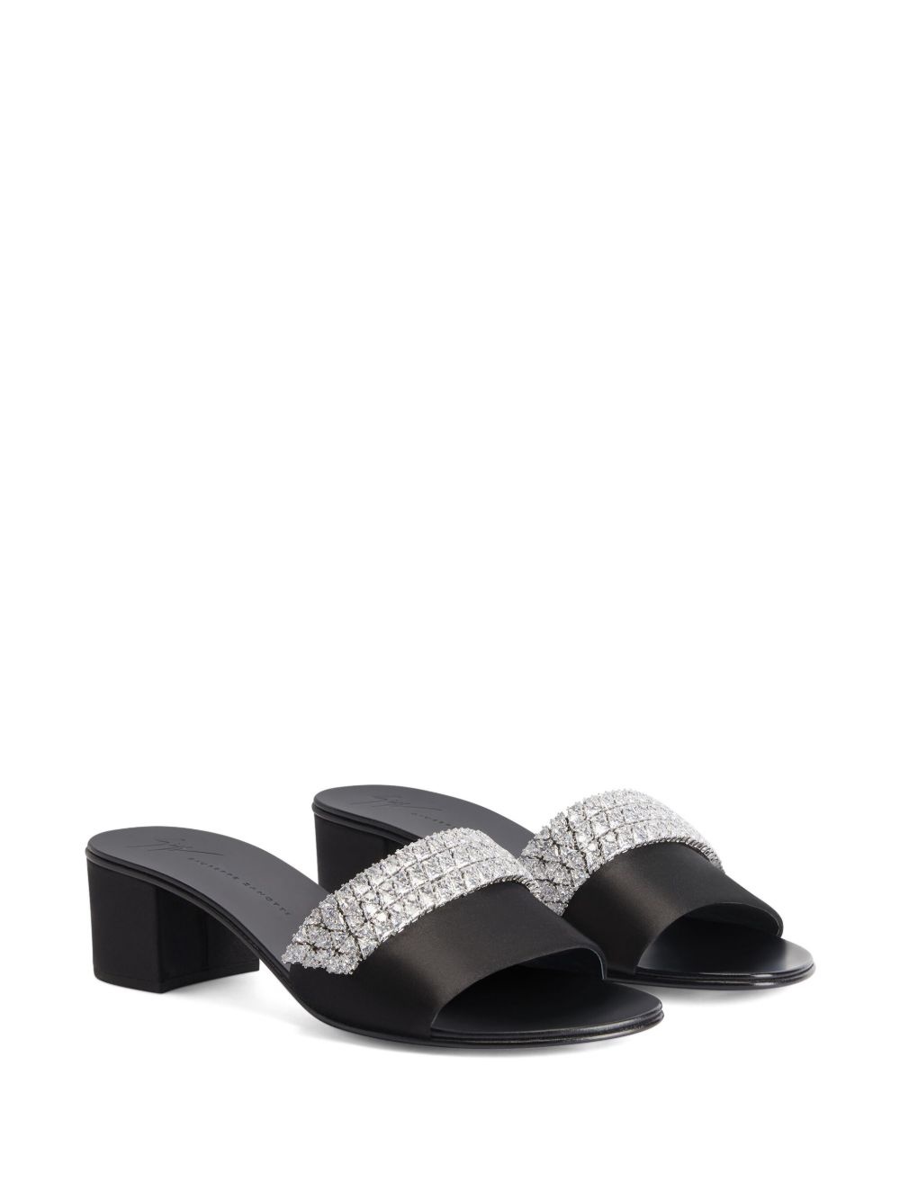 Tesy 40mm rhinestone mules - 2