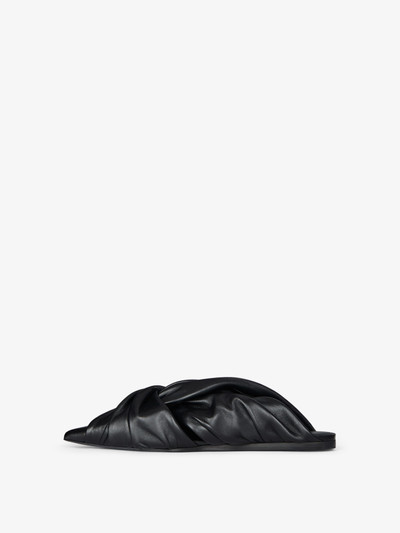 Givenchy TWIST FLAT MULES IN LEATHER outlook