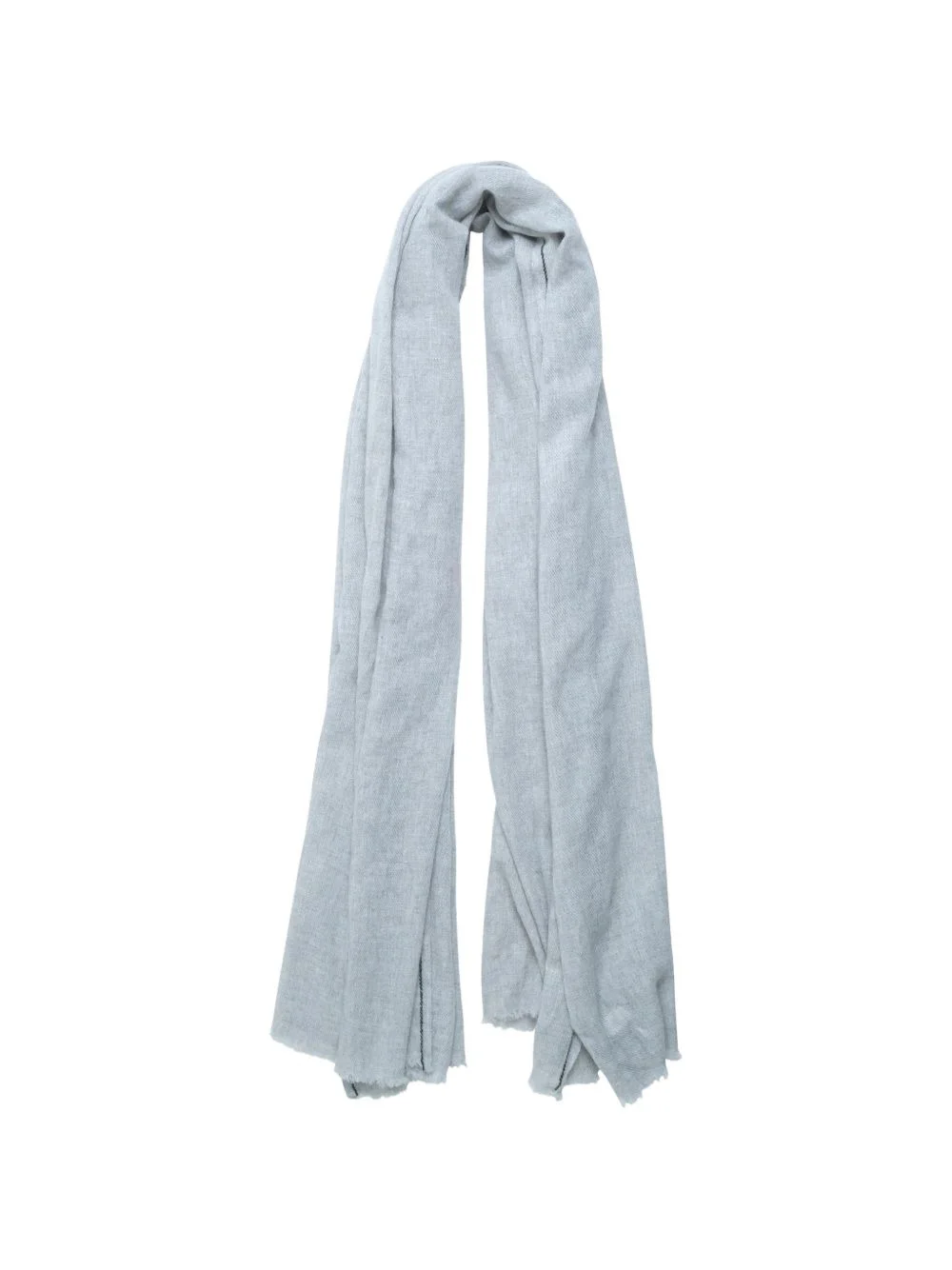 x William Welstead contrast-stitch frayed scarf - 1