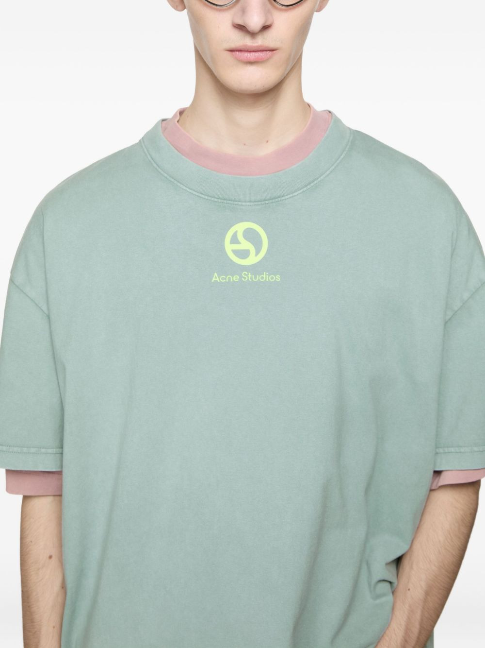 logo-print organic-cotton T-shirt - 5