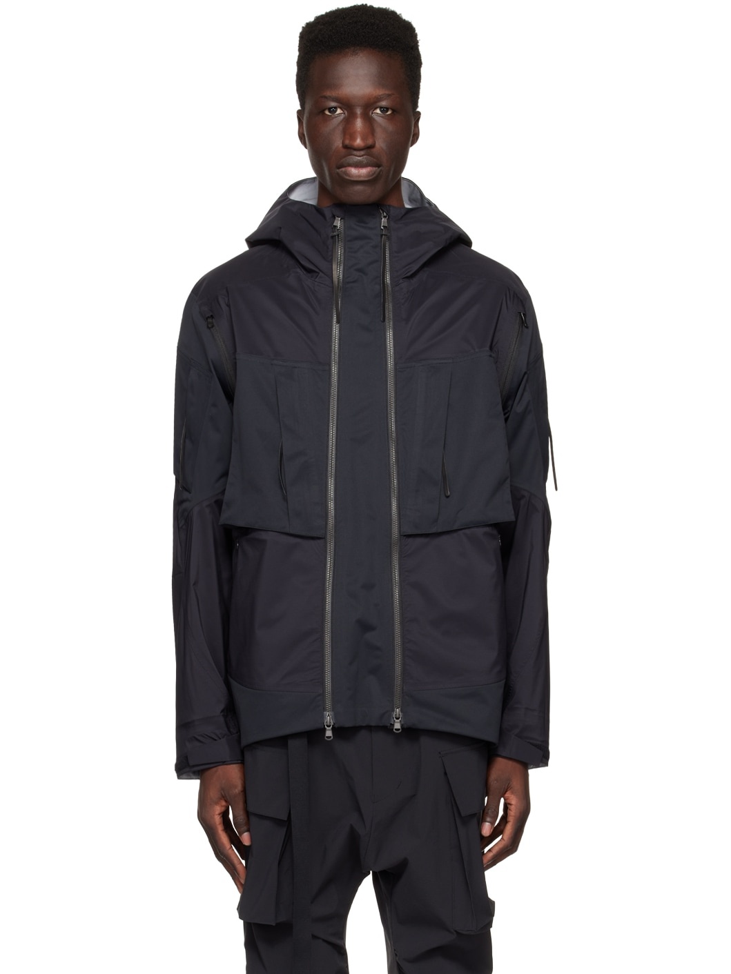 Black Water-Repellent Jacket - 1