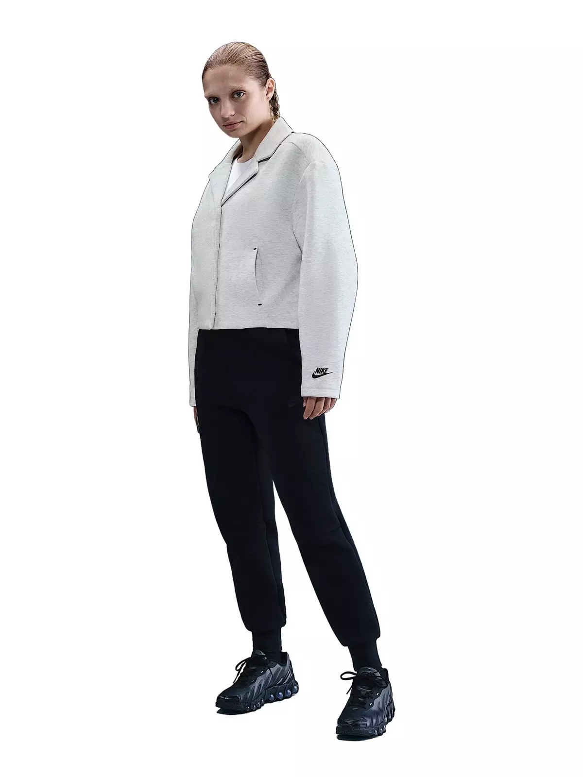 Women's Sportswear Tech Fleece Tailored Jacket -Lt Grey - 4
