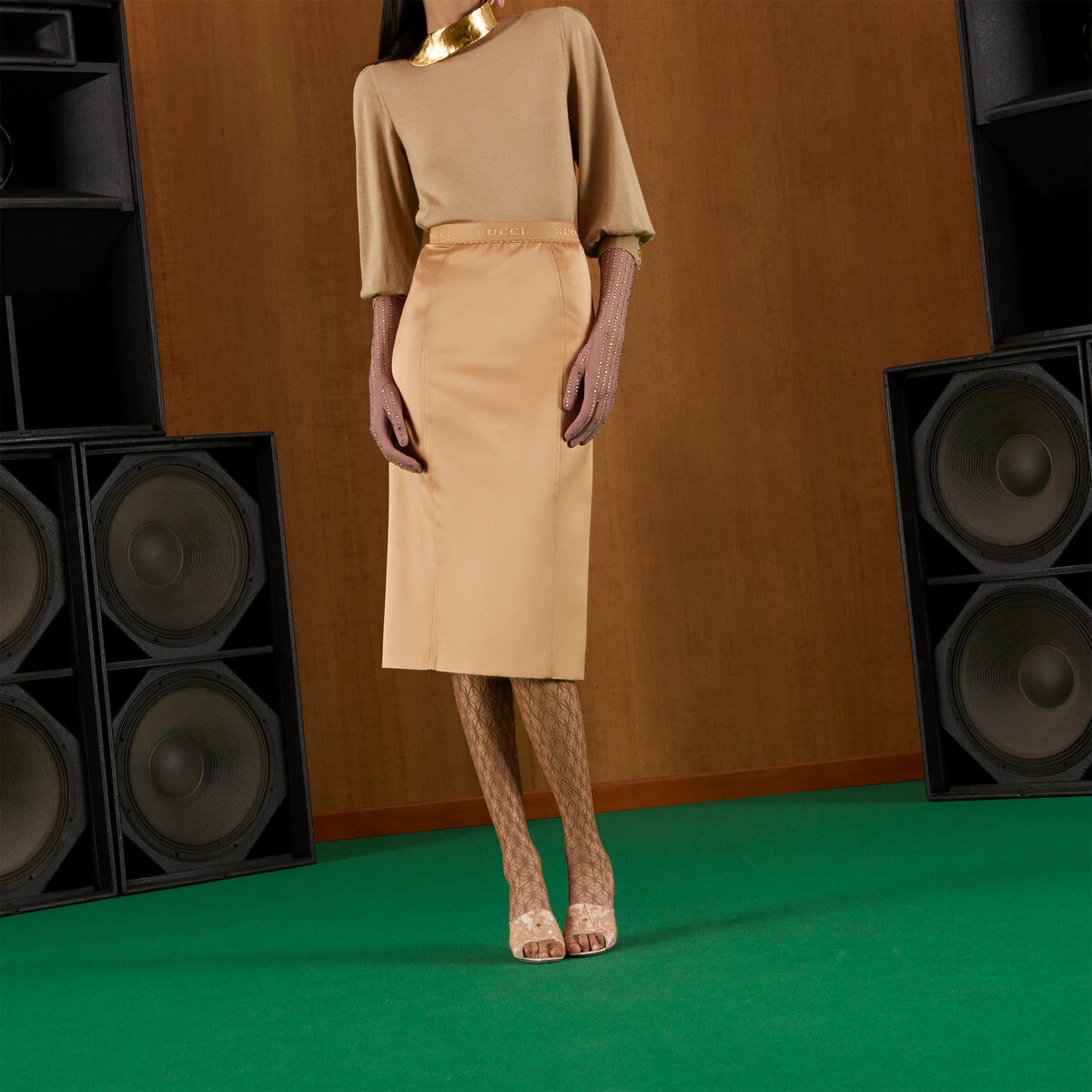 Silk duchesse skirt - 6