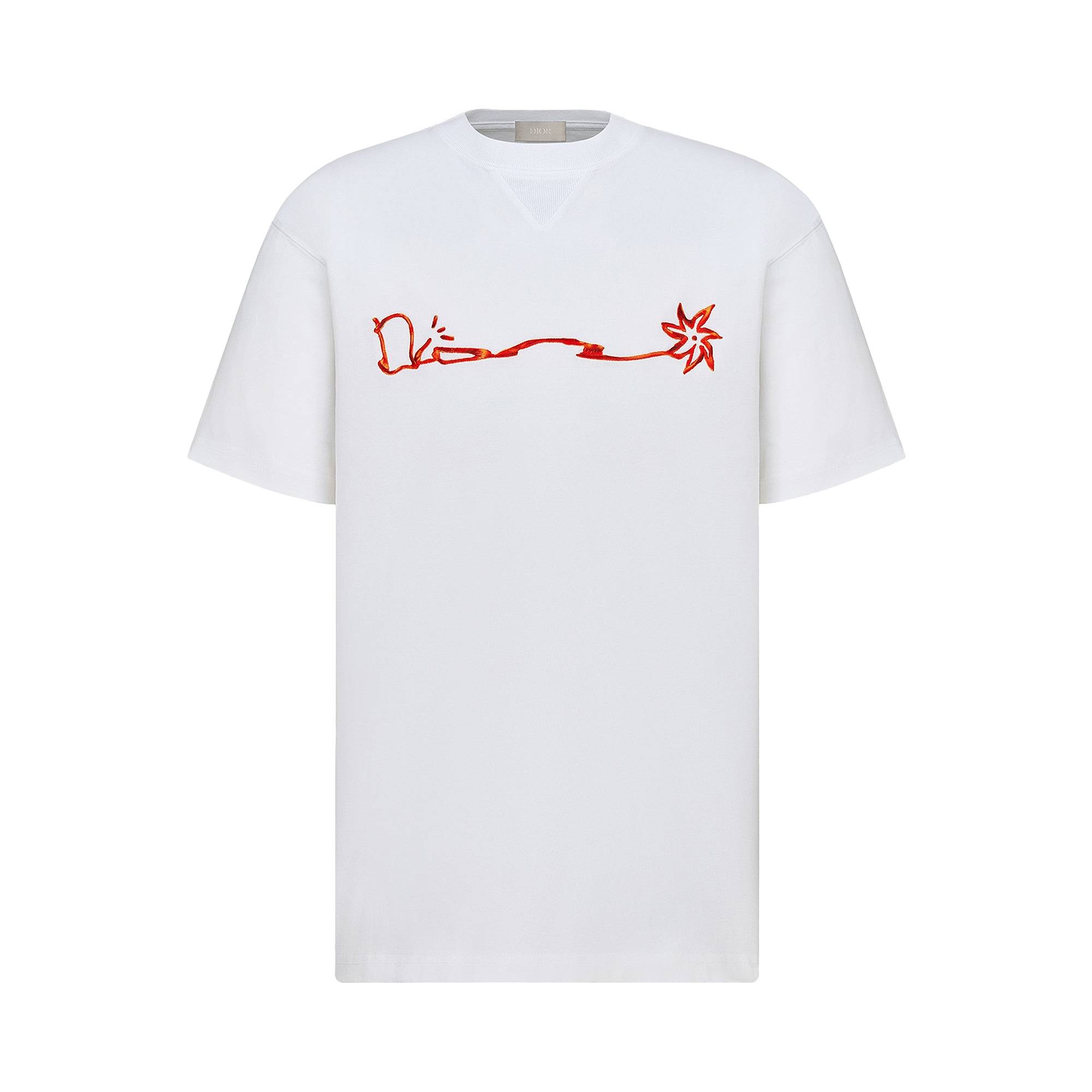 Dior x Cactus Jack Oversized T-Shirt 'White' - 1