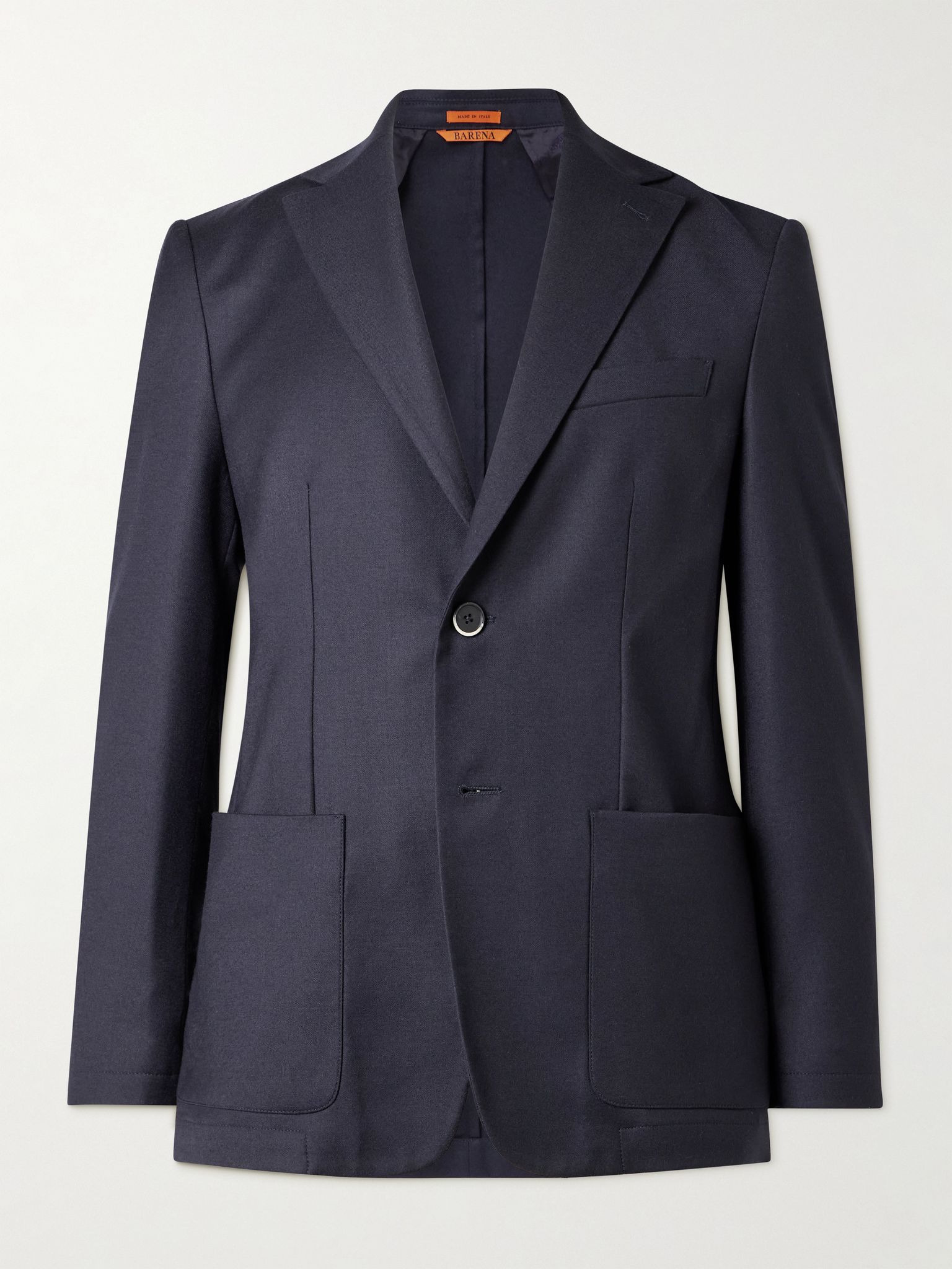 Borgo Virgin Wool-Blend Suit Jacket Navy - 1