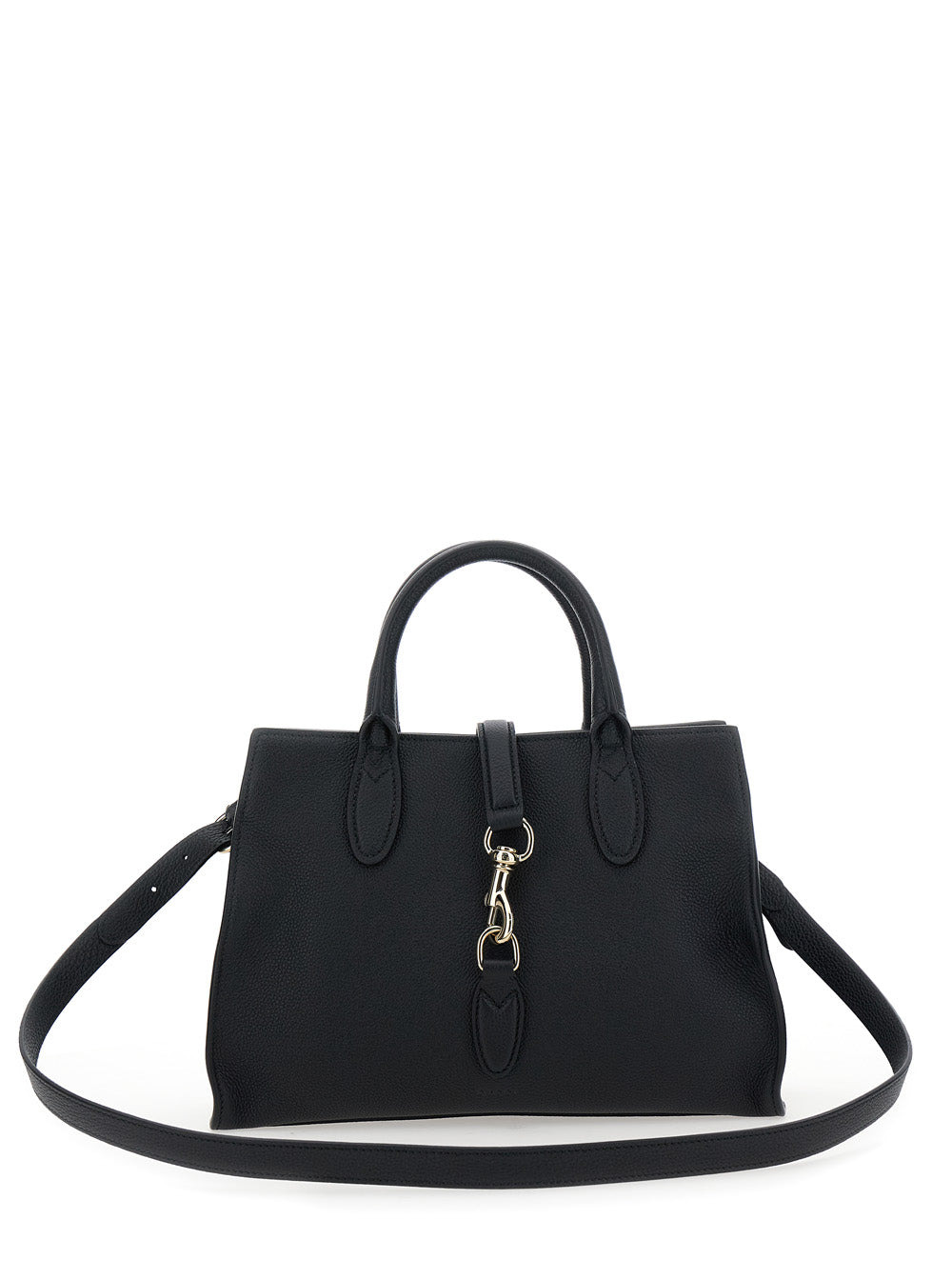 Gucci Women 'Jackie' Black Handbag With Horsebit On The Front And Removable Shoulder Strap In Leathe - 6