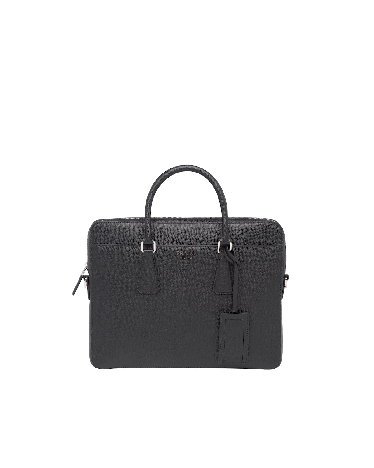 Saffiano Leather Briefcase - 1