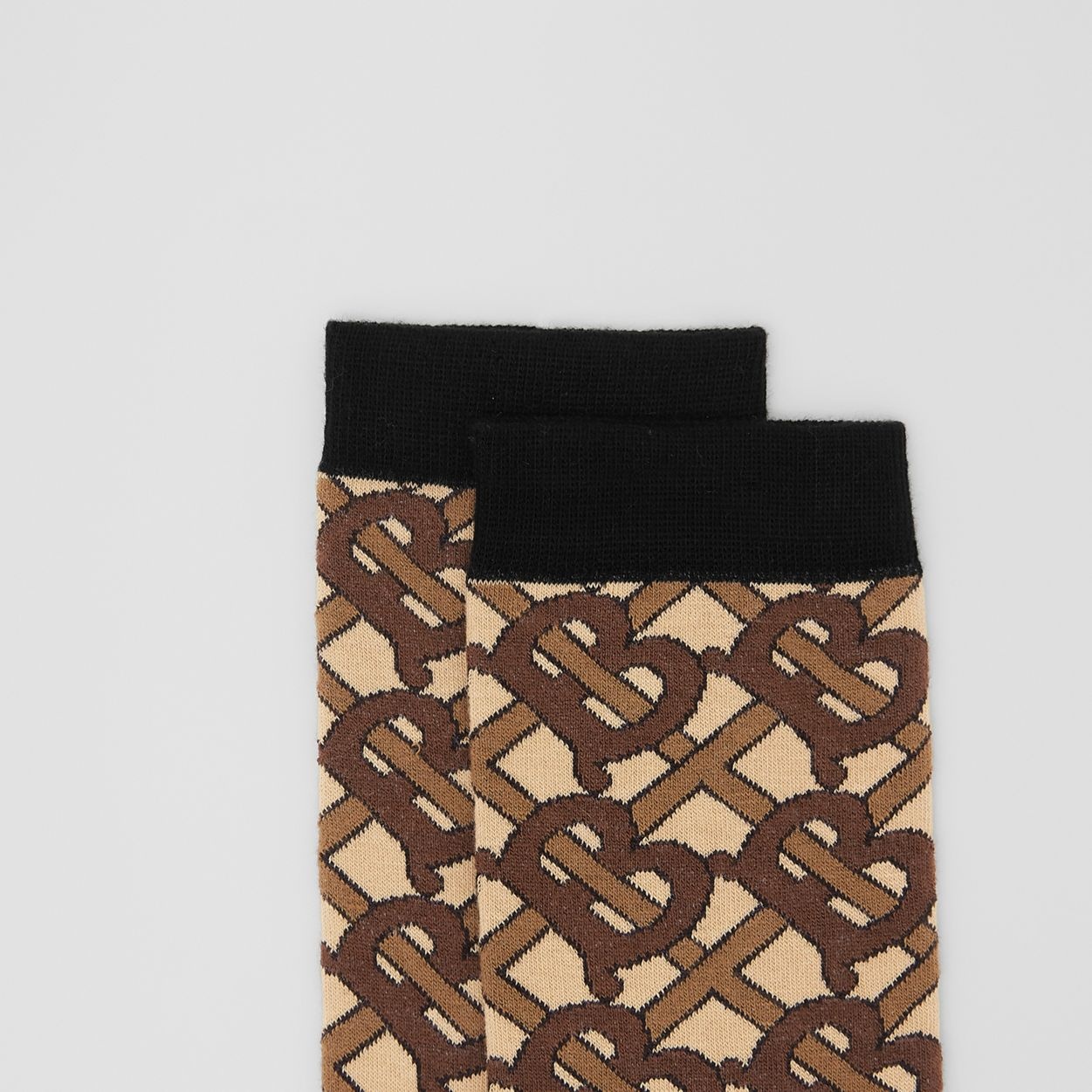 Monogram Intarsia Cotton Blend Socks - 2