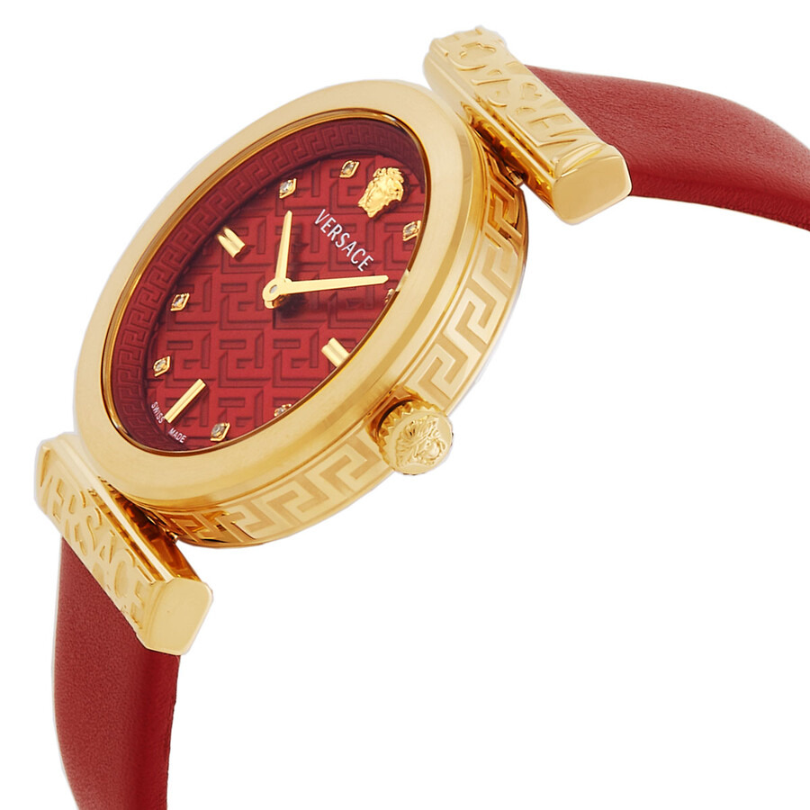 Versace Regalia Quartz Crystal Red Dial Ladies Watch VE6J00423 - 2