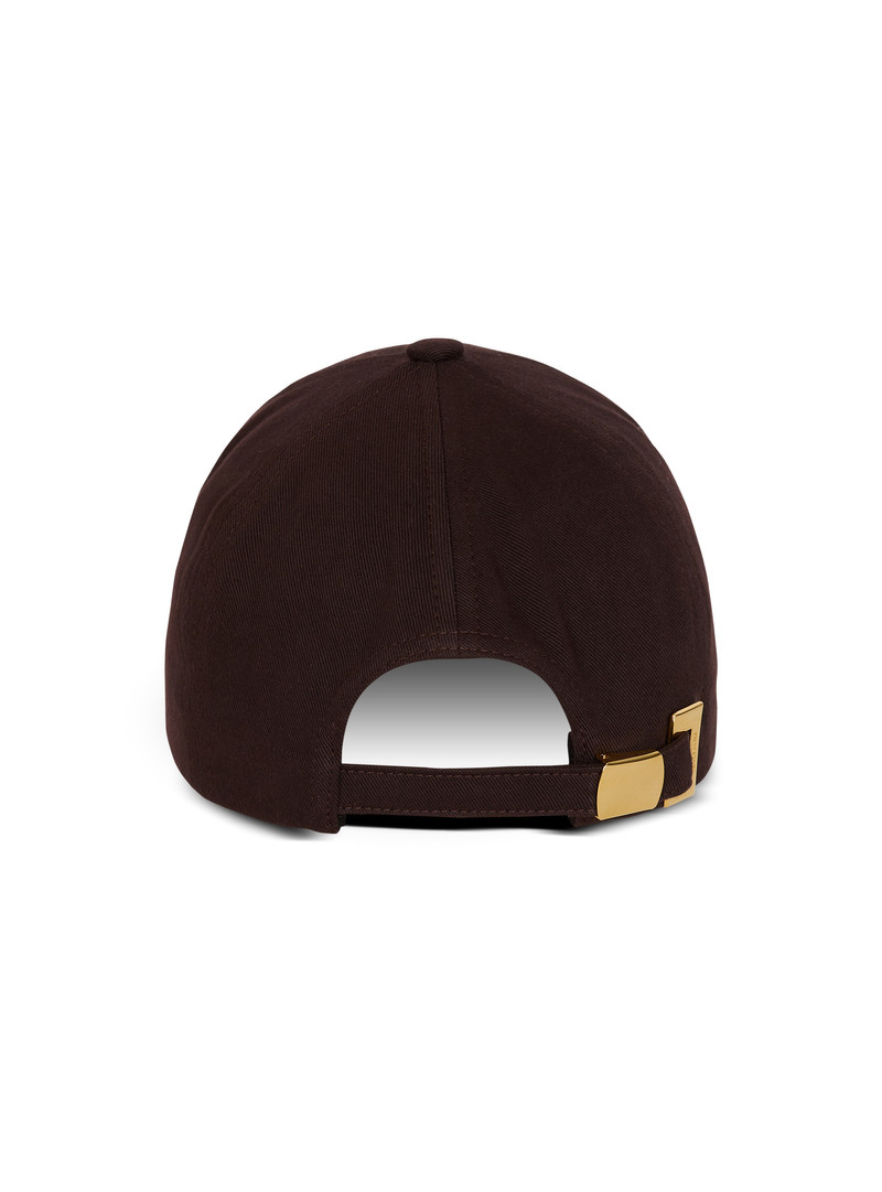 Cotton cap with Balmain Paris and Sun embroidery 4