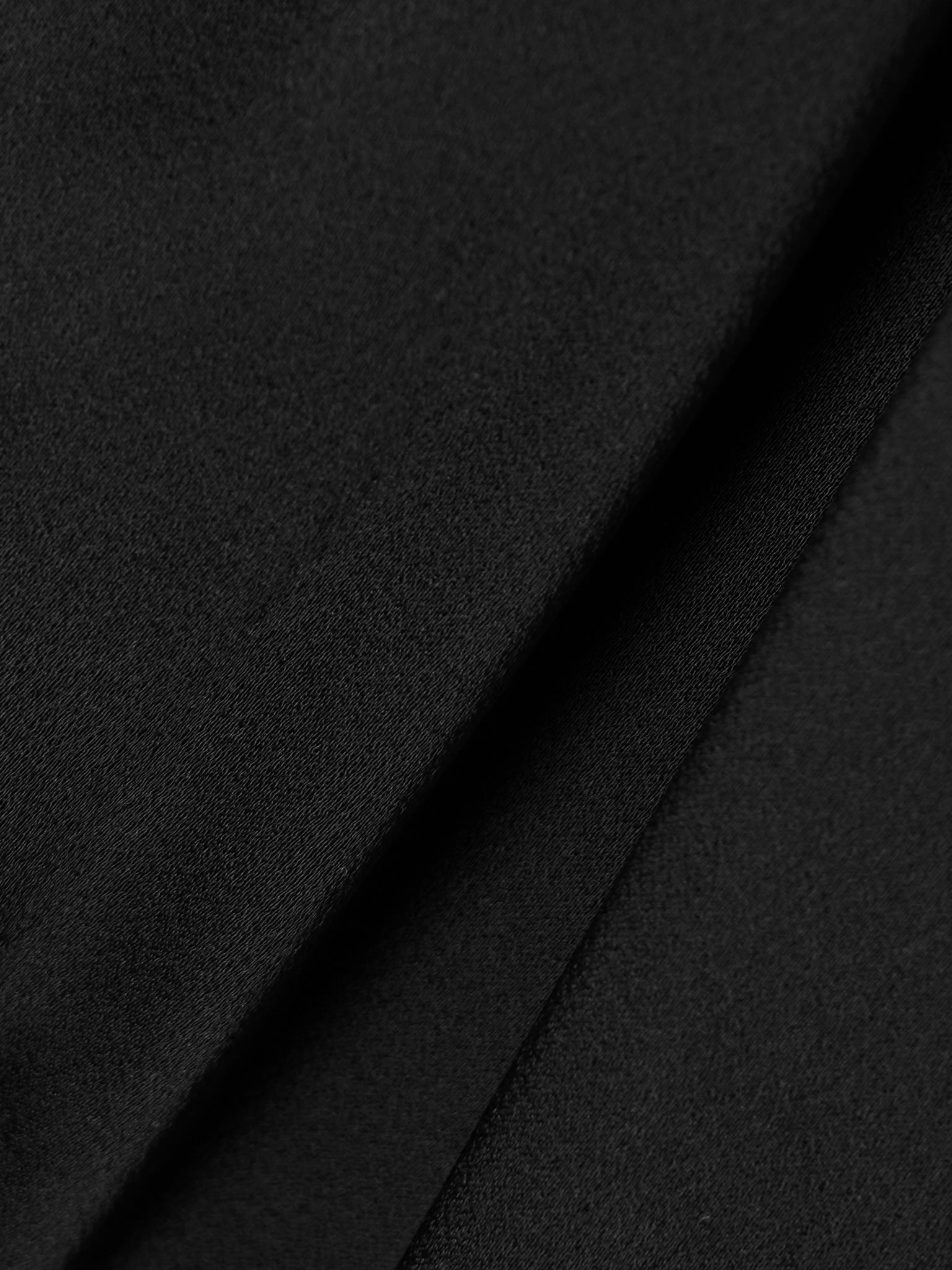 Draped satin halterneck top Black - 4