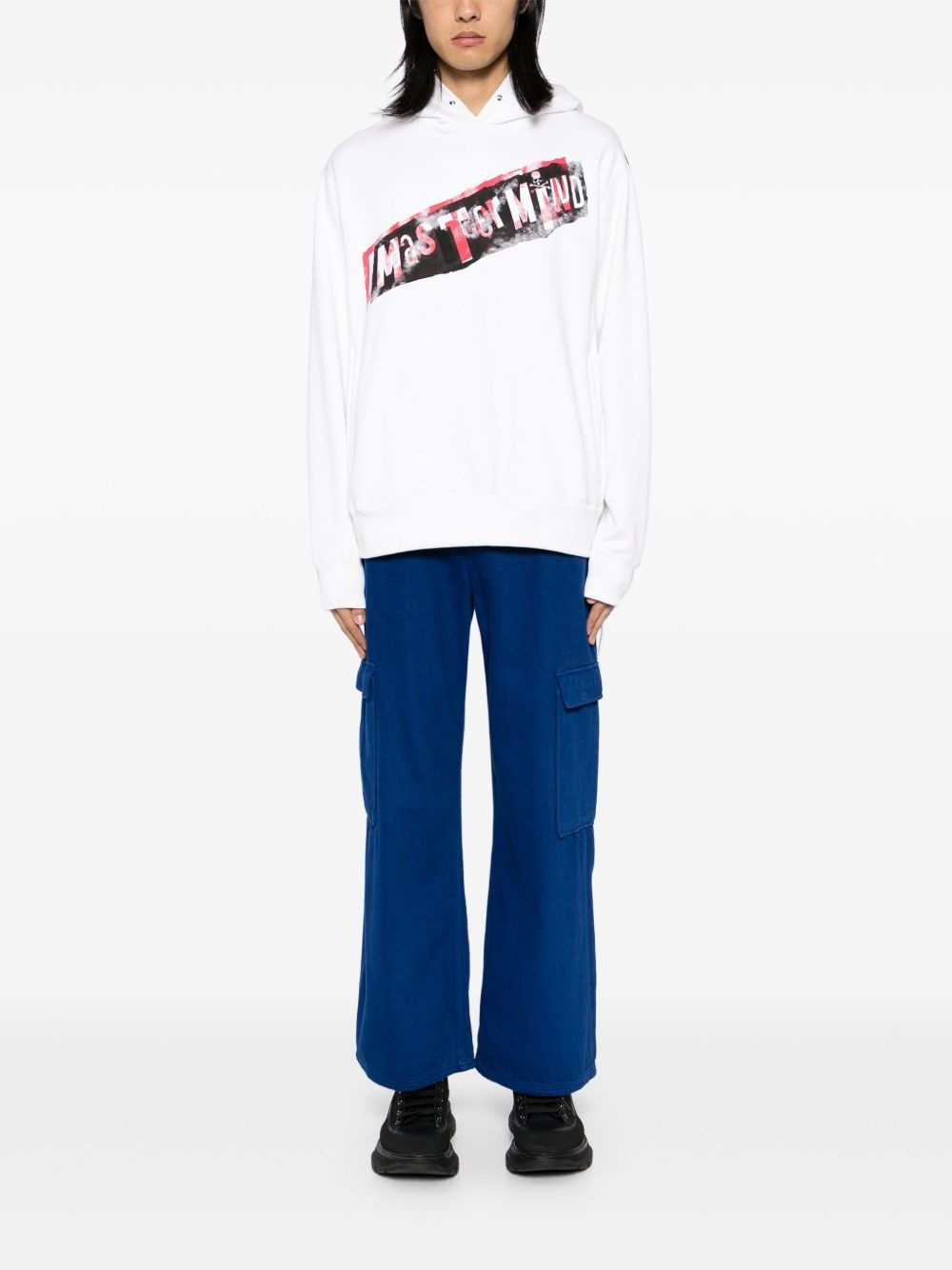 logo print hoodie - 2