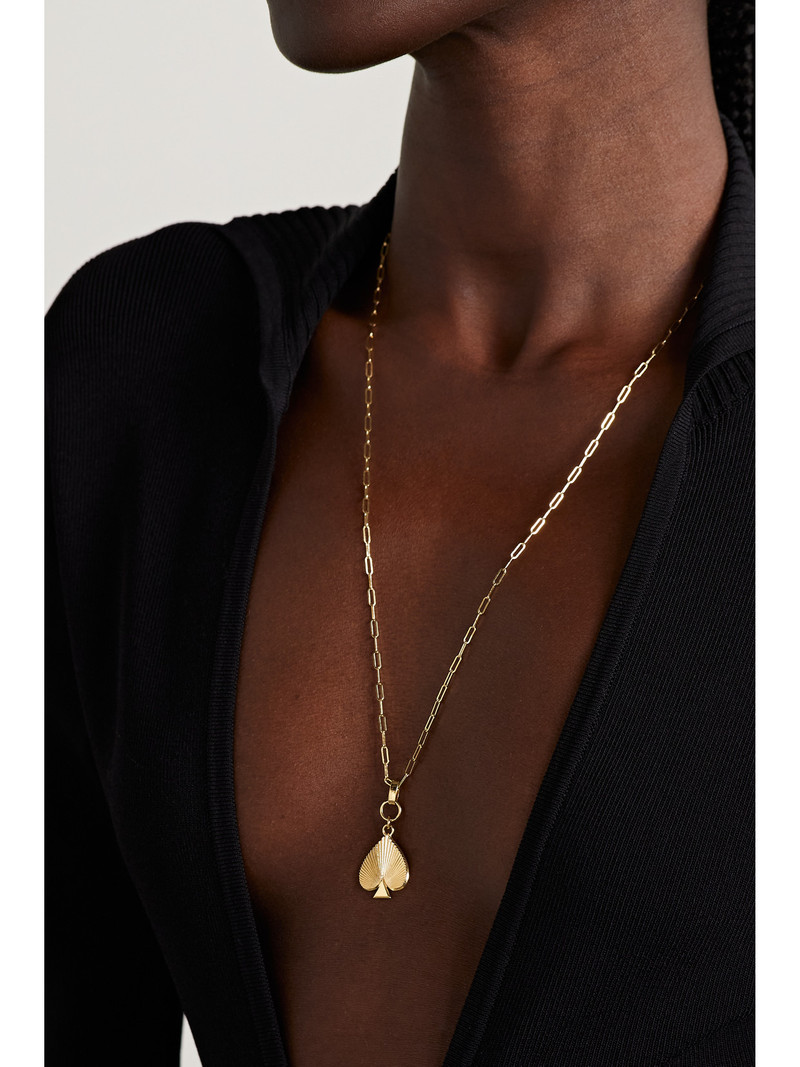 FOUNDRAE Reverie Spade 18-karat Gold Necklace outlook
