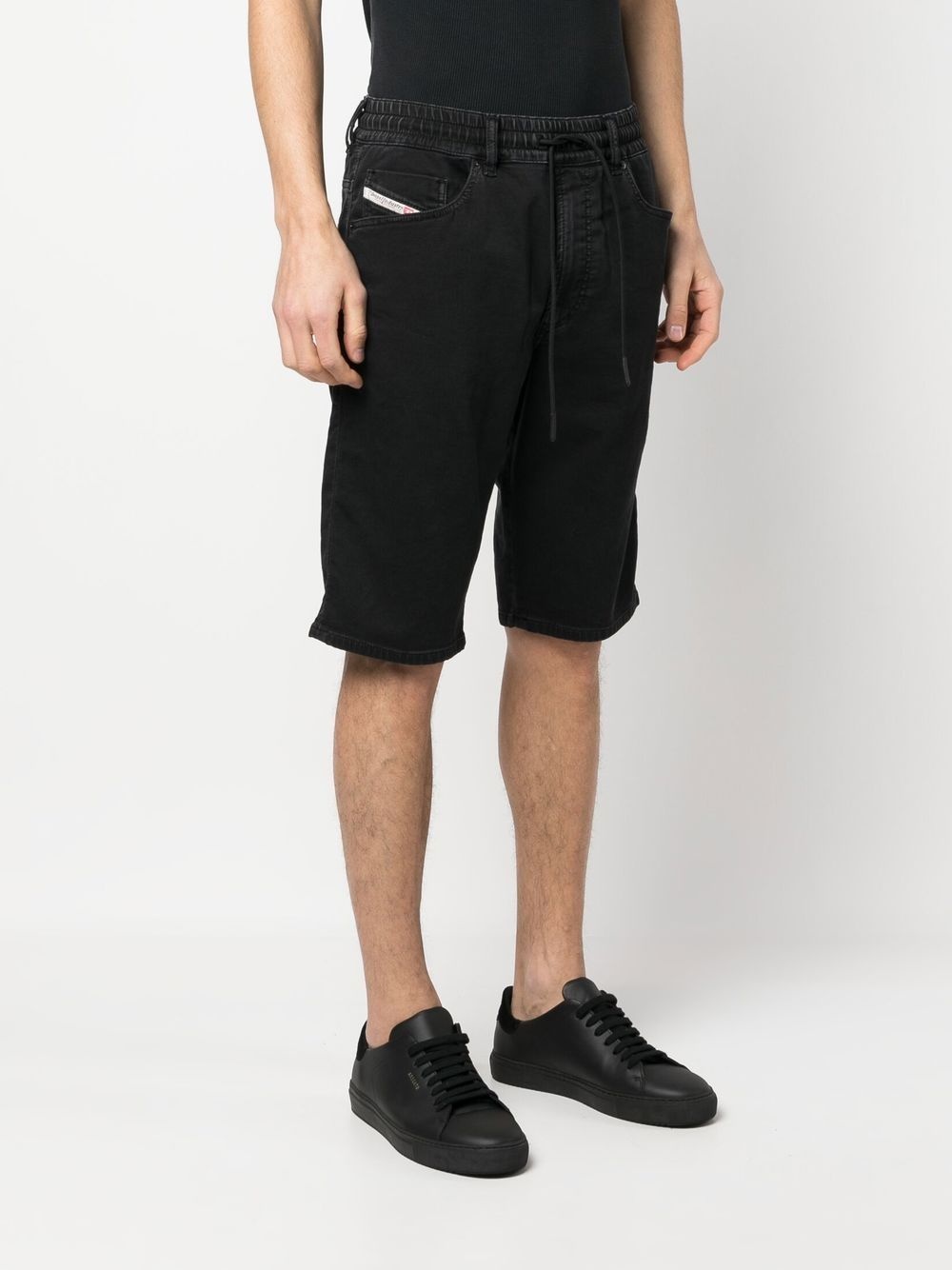 straight-leg denim bermuda shorts - 3