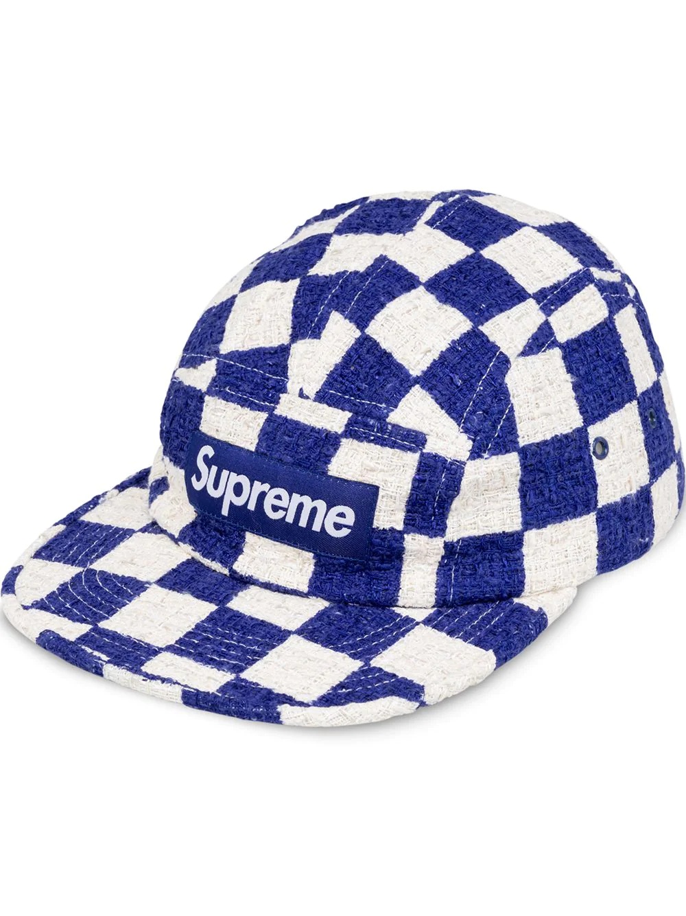 Checkerboard Boucle camp cap - 1