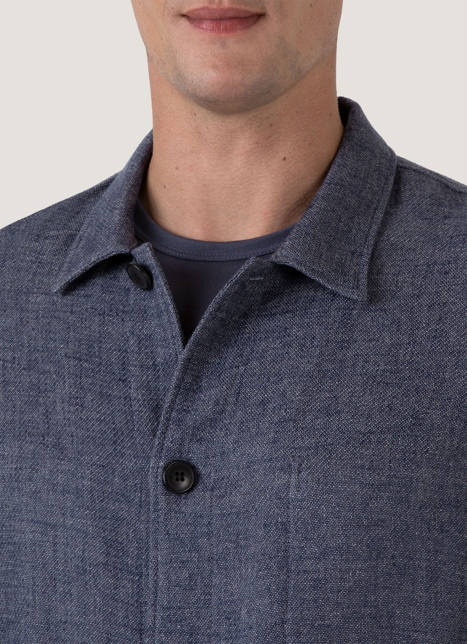 Cotton Linen Twill Twin Pocket Jacket - 6
