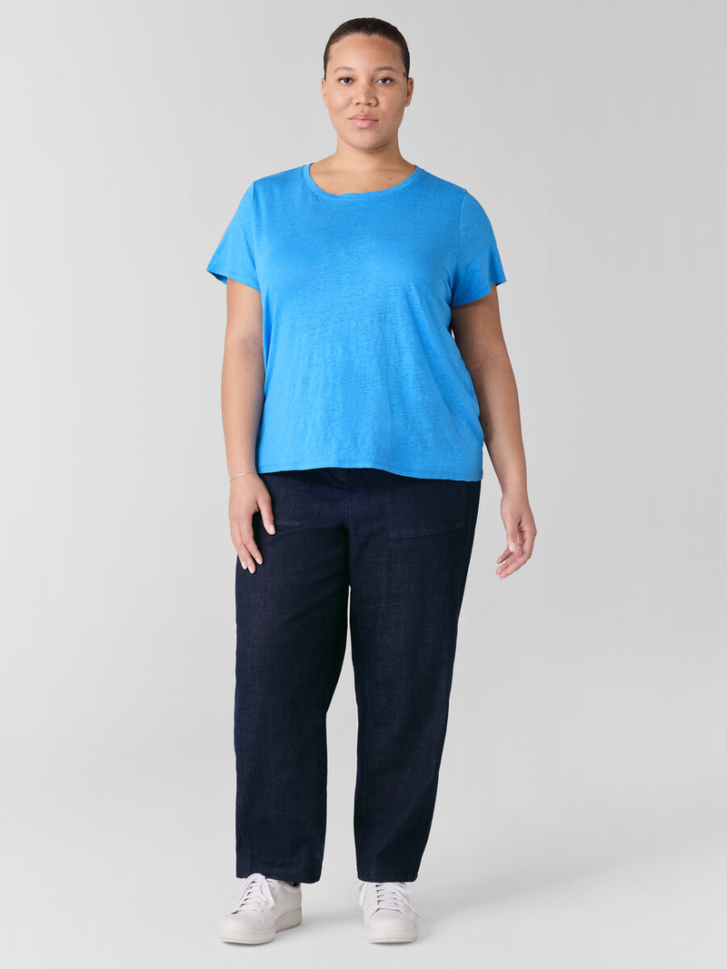 Organic Linen Jersey Crew Neck Tee 6