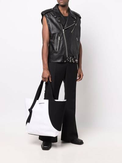 Alexander McQueen colour-block tote bag outlook