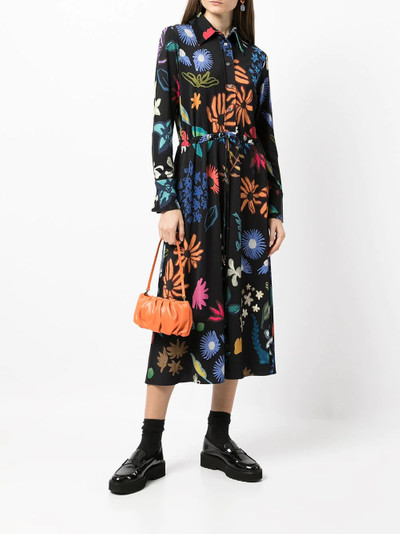 Paul Smith floral-print midi shirt dress outlook