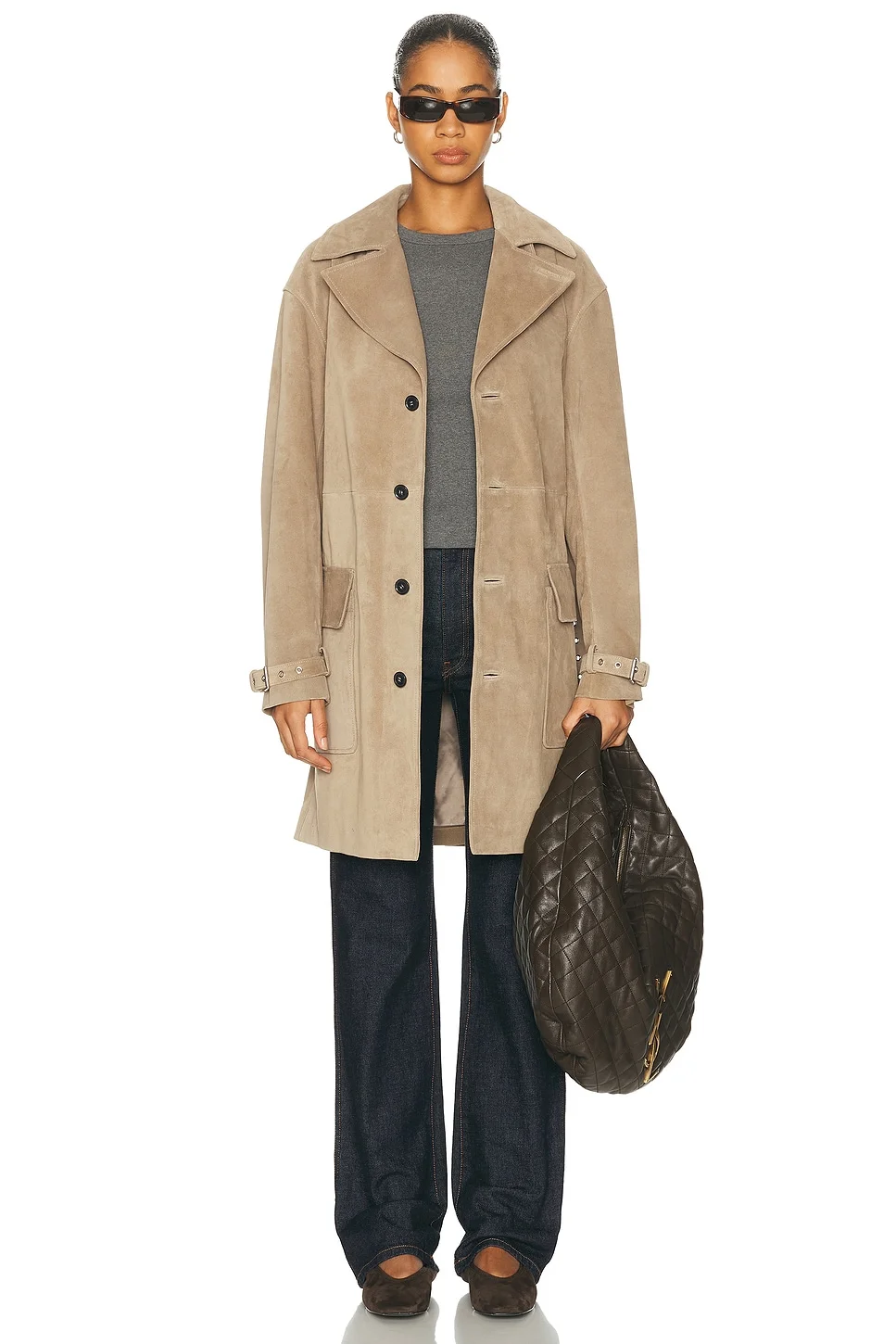 The Suede Trench Jacket - 1
